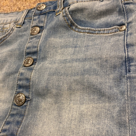 7 For All Mankind Blue Jean Denim Skirt Kids Girls Size 7 - Picture 5 of 14